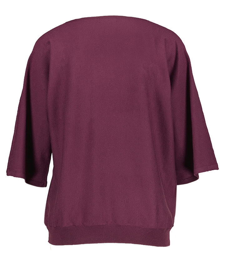 Bordeaux trui met pailetten detail Daleen Atmos