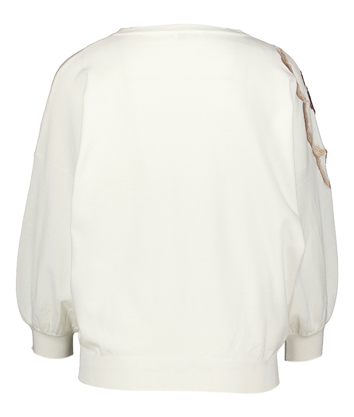 Ecru trui met pailetten detail Daleen Atmos