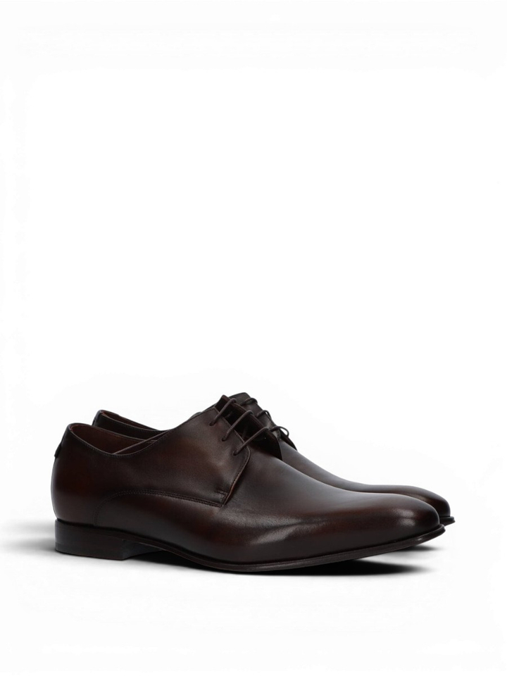 Bruine geklede veterschoenen Floris Van Bommel