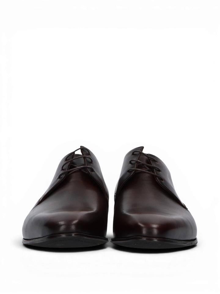 Bruine geklede veterschoenen Floris Van Bommel