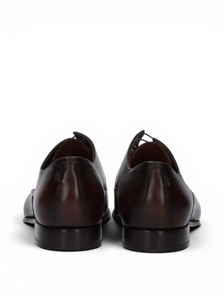 Bruine geklede veterschoenen Floris Van Bommel