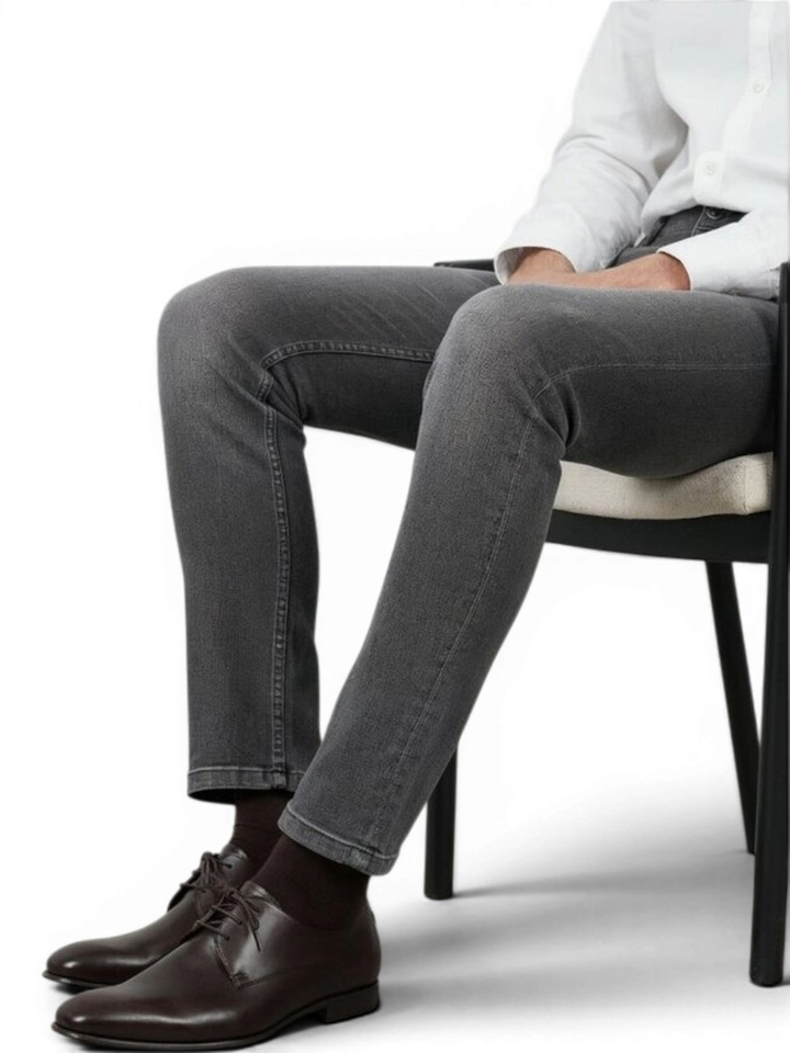 Bruine geklede veterschoenen Floris Van Bommel