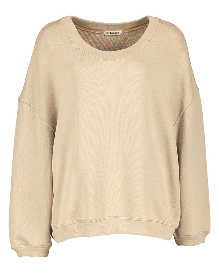 Beige sweater met opdruk op de achterkant Sky Dream Liv Bergen
