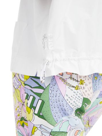 Witte t-shirty met strop aan de hals Marccain Sport 