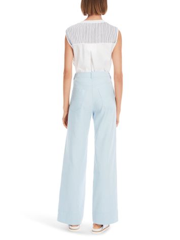 Lichtblauwe broek in jeanslook Marccain Sport 