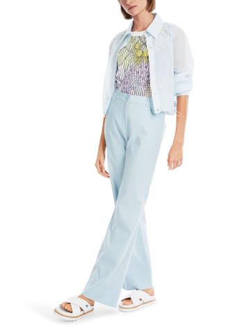 Lichtblauwe broek in jeanslook Marccain Sport 