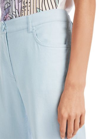 Lichtblauwe broek in jeanslook Marccain Sport 