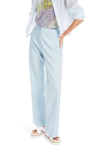 Lichtblauwe broek in jeanslook Marccain Sport 