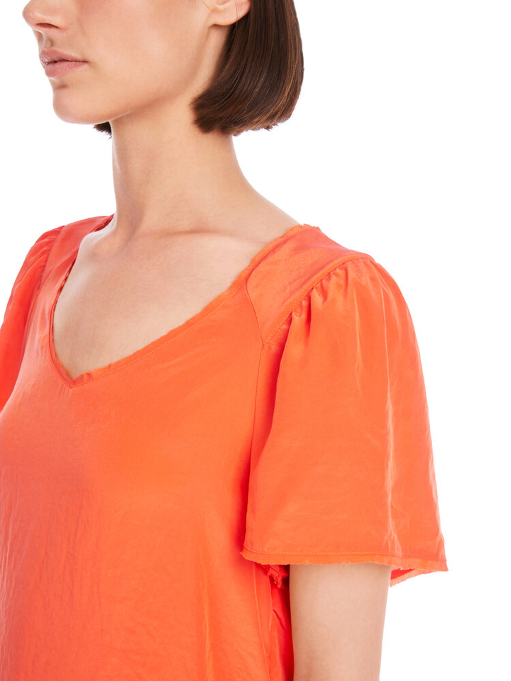 Oranje soepelvallende bloes Marccain Sport 