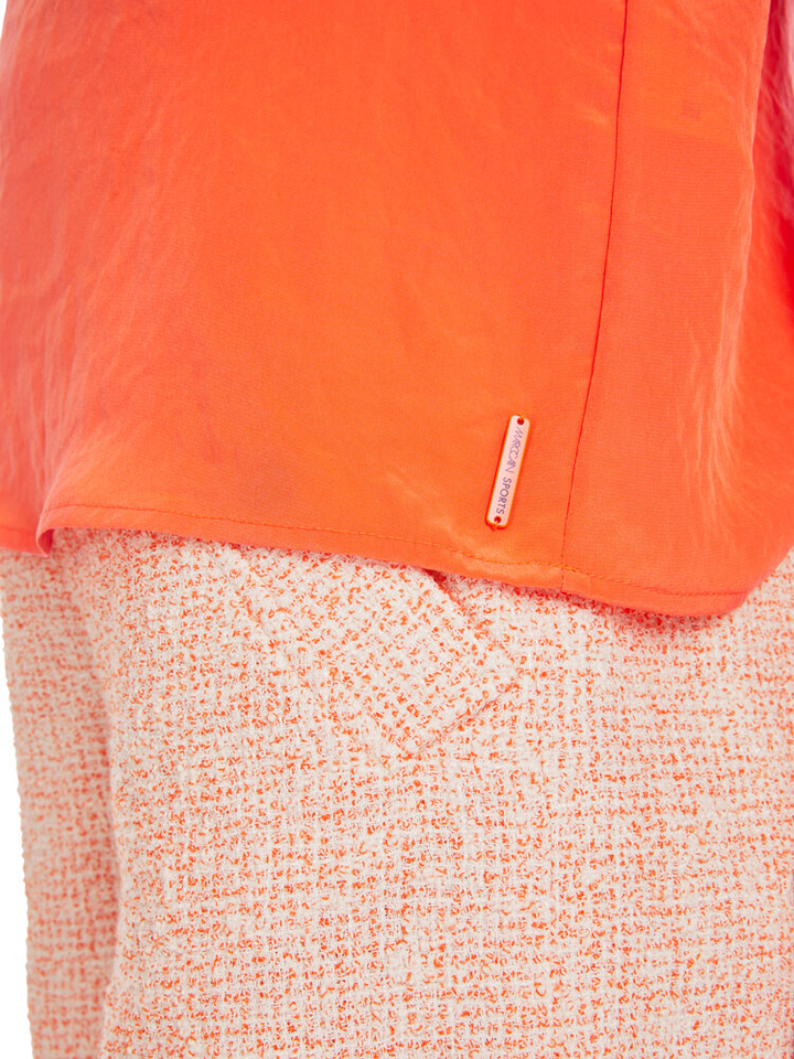 Oranje soepelvallende bloes Marccain Sport 