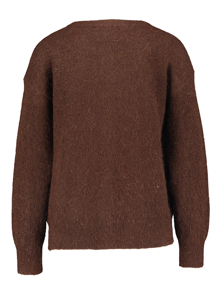 Chocolade gilet met knopen Arvada Twns