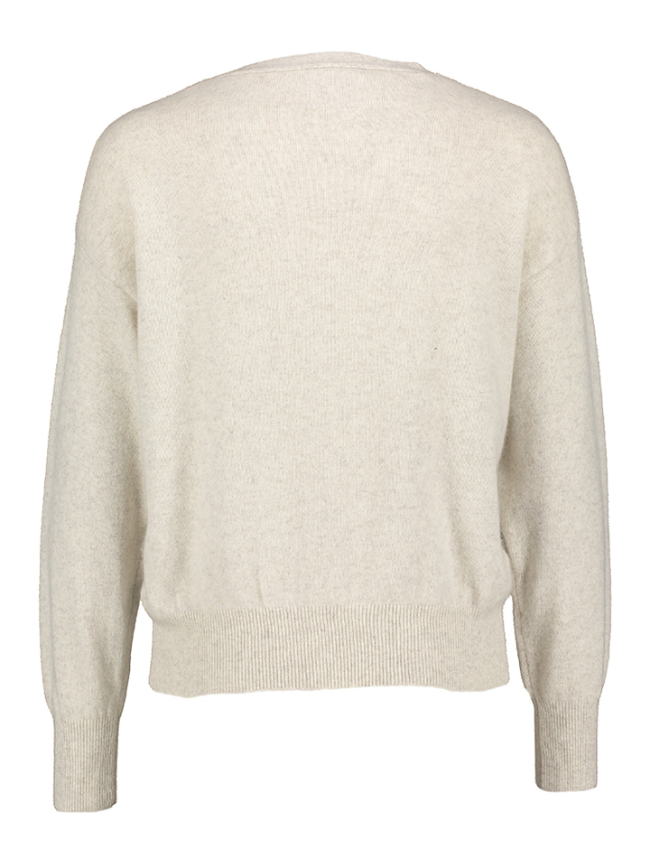 Mottled beige gilet met knopen Aspen Twns