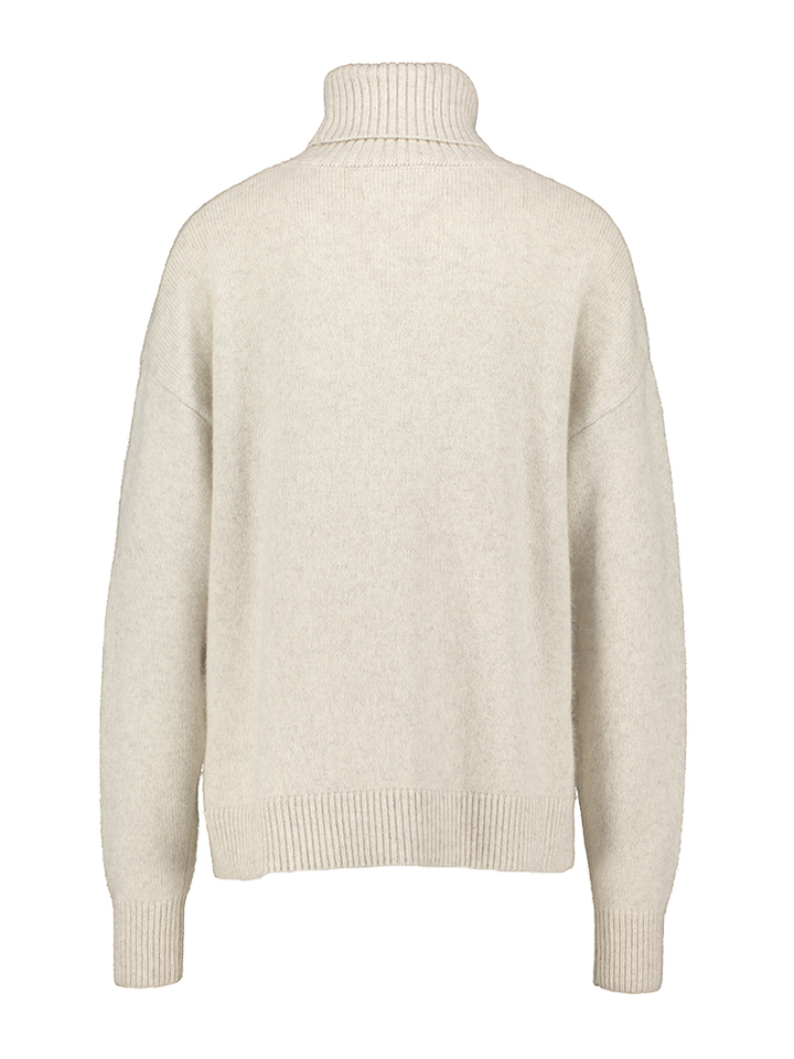 Mottled beige trui met rolkraag Greenley Twns 