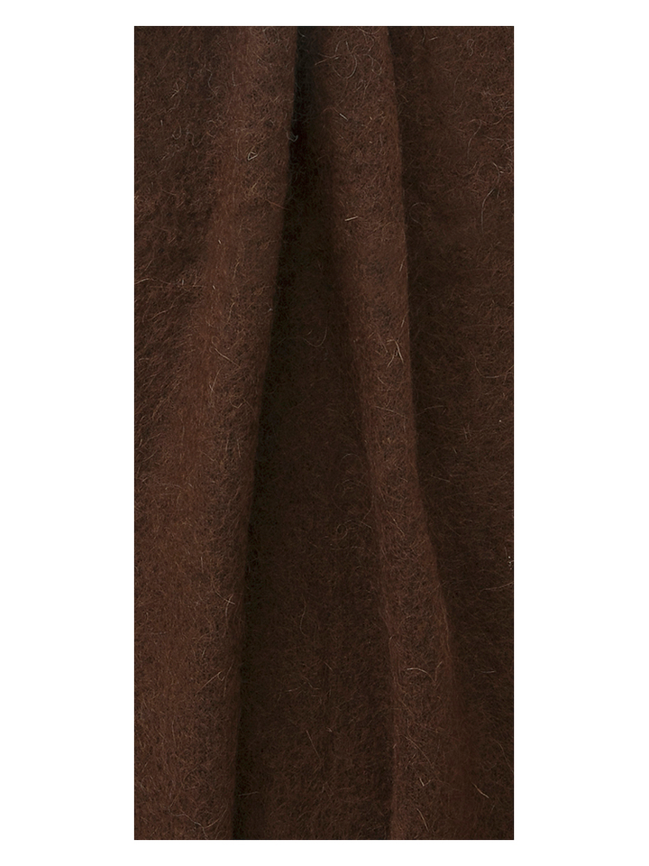 Donkerbruine wollen sjaal Ovray Twins