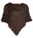 Bruine fluffy poncho Oakwood Davos