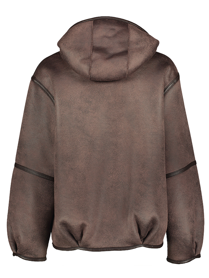 Donkerbruine winterjas Natacha Oakwood