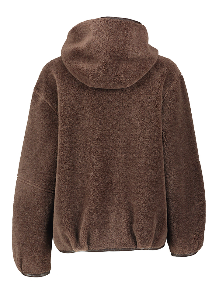 Donkerbruine winterjas Natacha Oakwood