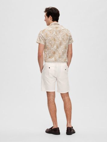 Cloud dancer/creme kleurige short Selected 