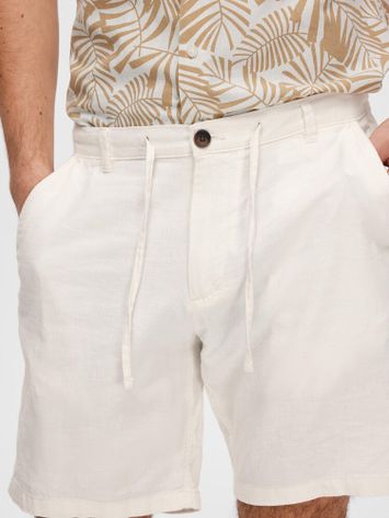 Cloud dancer/creme kleurige short Selected 