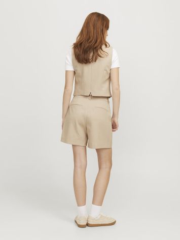 Beige short met bandplooi JJXX