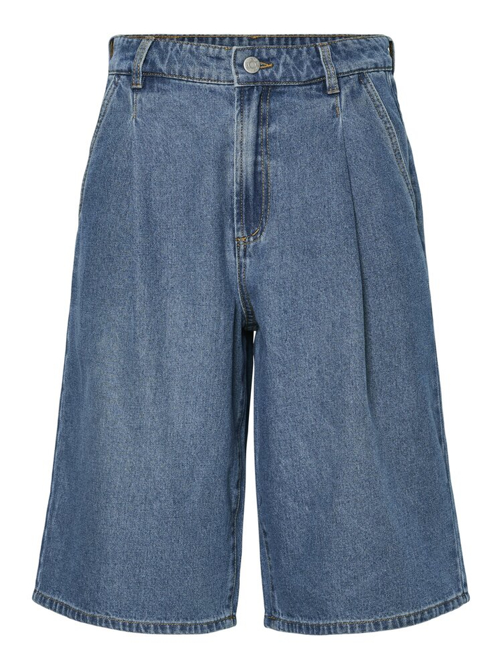 Blauwe oversized jeans short Yasgemma Y.A.S