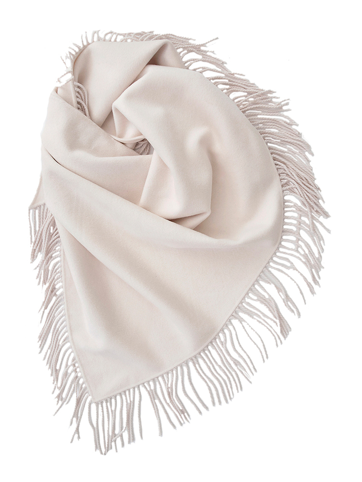 Creme kleurige poncho Alba Christian Aks 