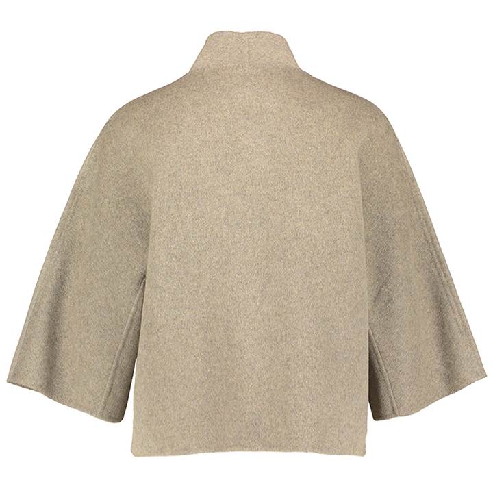 Beige korte wollen mantel Kira Christian Aks