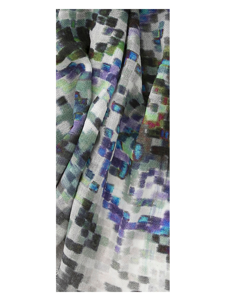Multicolor sjaal met print Scarf 