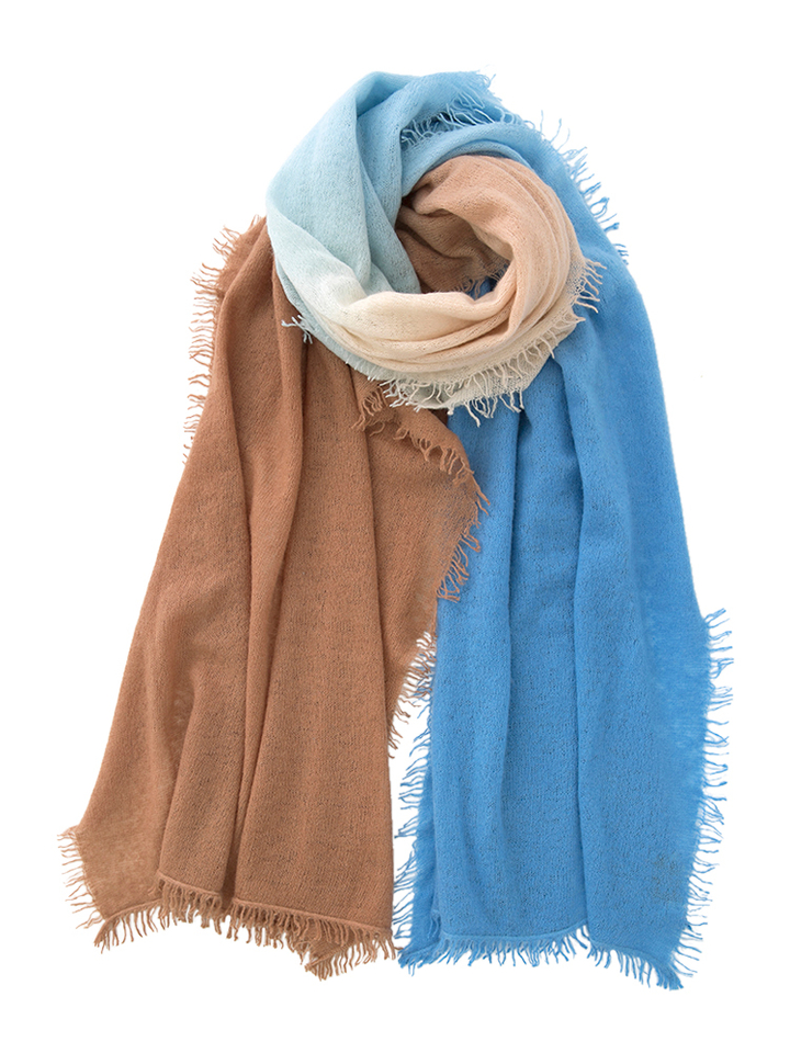 Multicolor sjaal in ombré Scarf