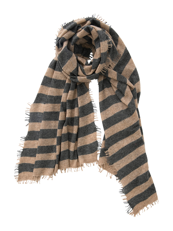 Bruine gestreepte sjaal Scarf