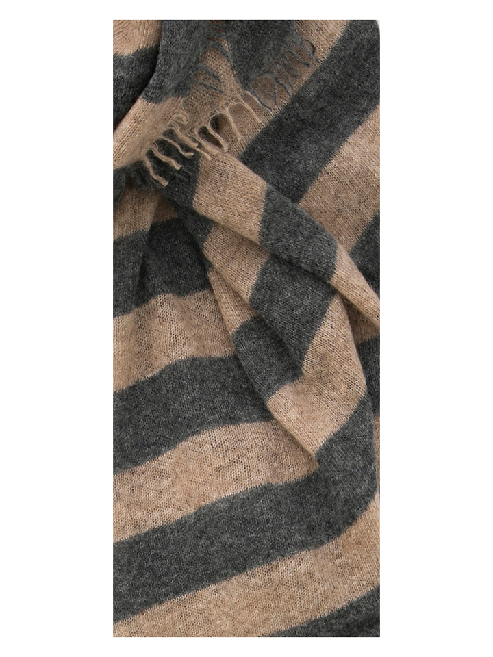 Bruine gestreepte sjaal Scarf