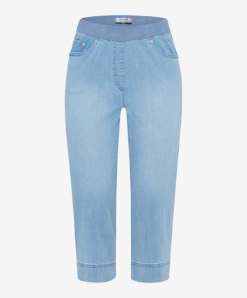 Blauwe 7/8 broek slim fit  Pamina Capri Raphaela By Brax 