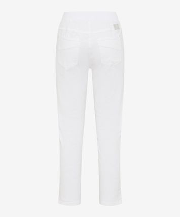 Witte slim fit 7/8 broek Pamina Capri Raphaela By Brax 