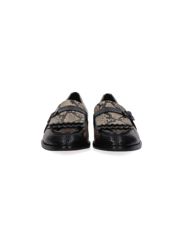 Moccasins in slangenprint Pertini