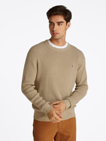 Beige gebreide trui Tommy Hilfiger 