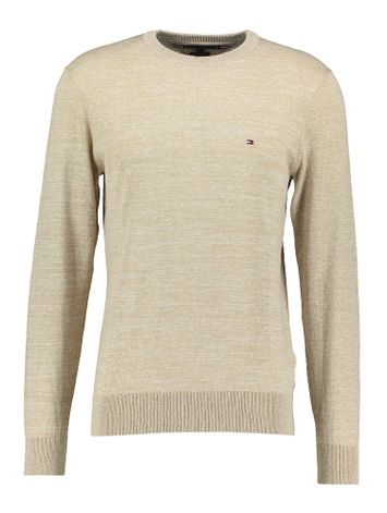 Beige trui met ronde hals Tommy Hilfiger 