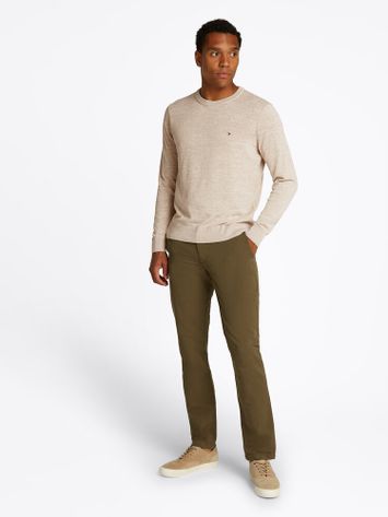 Beige trui met ronde hals Tommy Hilfiger 