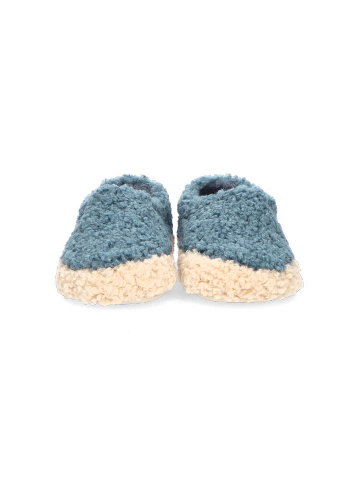 Beige/blauwe pantoffels Yecla Curly Verbanas