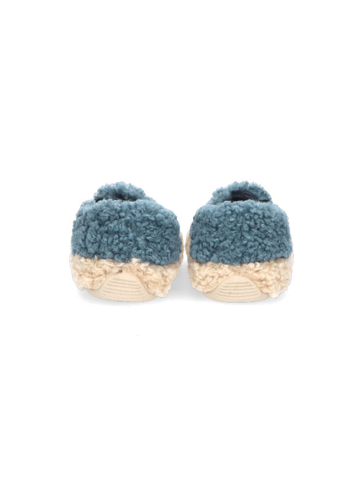 Beige/blauwe pantoffels Yecla Curly Verbanas