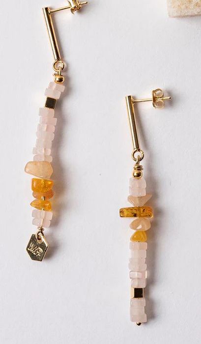 Kwarts oorbellen Hobo Murielle Perrotti