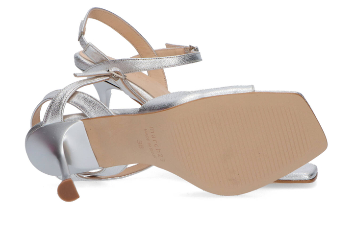 Zilver sandalen met hak Jada March 23