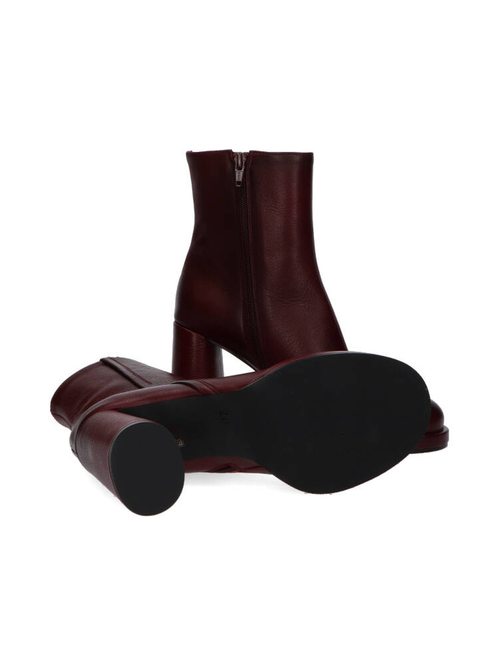 Bordo boots met blokhak Zinda 