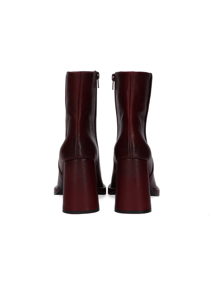 Bordo boots met blokhak Zinda 