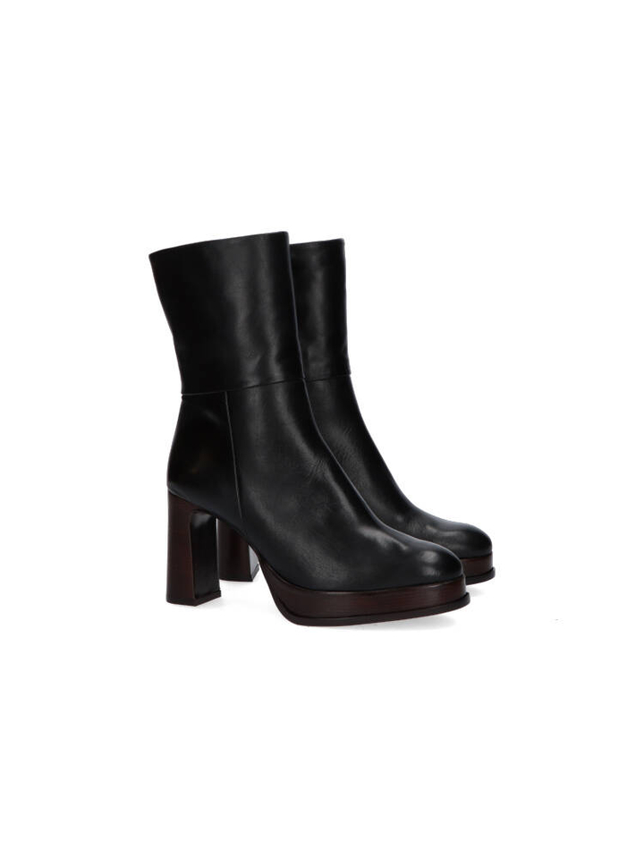 Zwarte laars met blokhak Zinda 