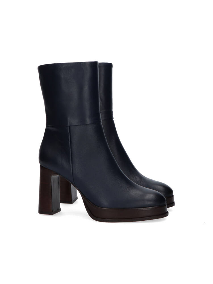 Blauwe laars met blokhak Zinda 