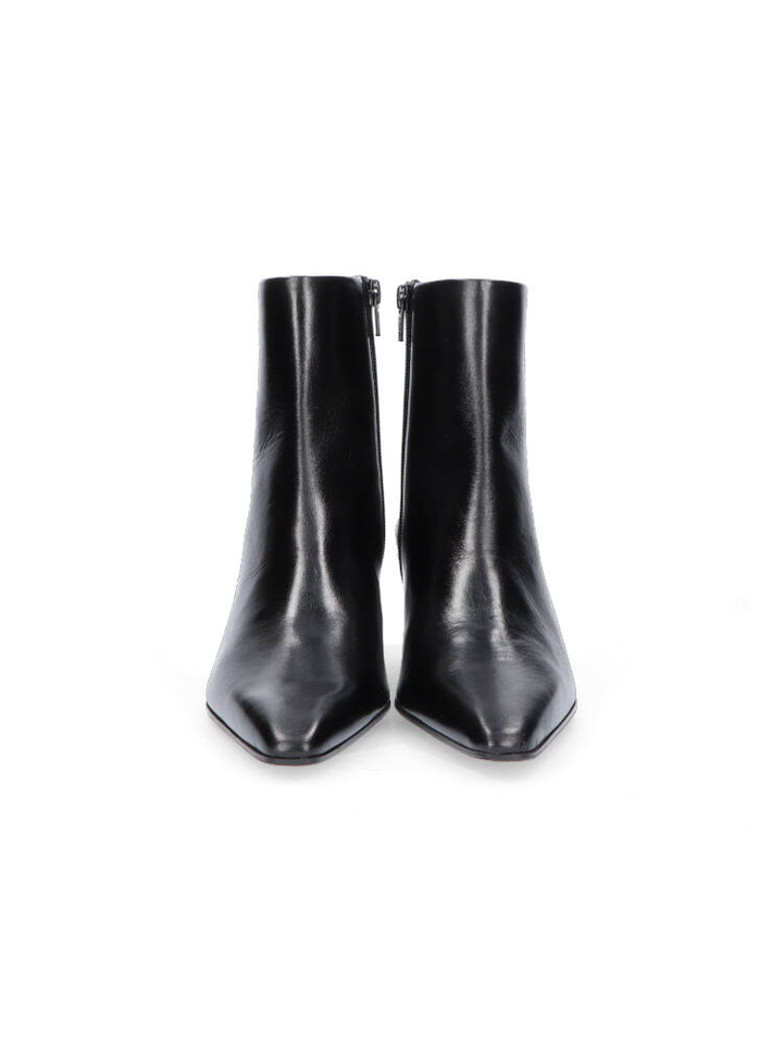 Zwarte korte enkellaars met hak Zinda