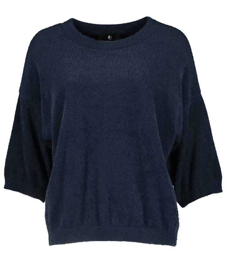 Blauwe pull met korte mouwen Lisa AC 