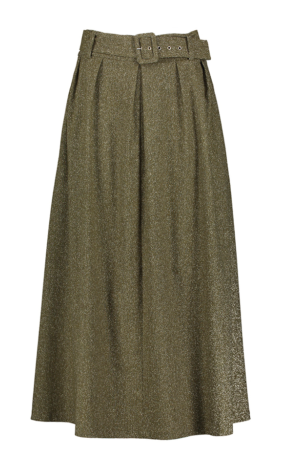 Kaki groene gespikkelde rok Roxy AC