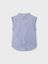Blauw/wit gestreepte bloes met knoop Name It 