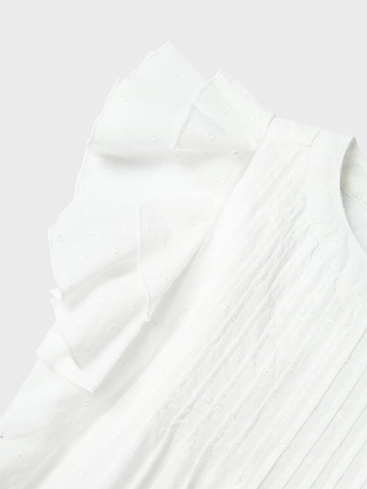 Witte jurk in broderie Name It